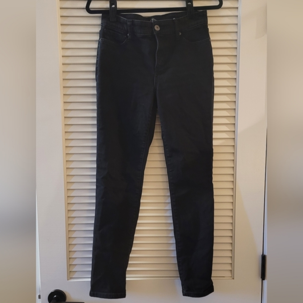 St. John's Bay- Black Straight Leg Jean Pants With Pockets